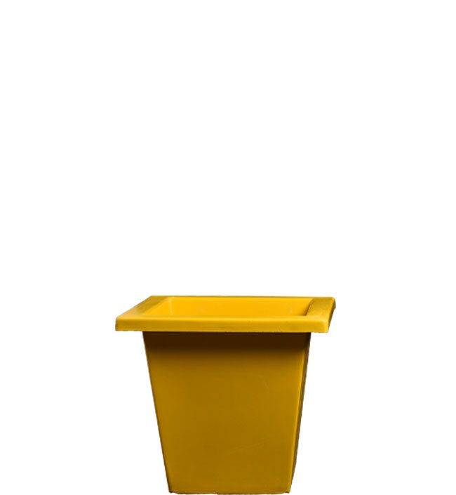 Eco-Friendly Square Tapered Planters – Vibrant Yellow & Classic White Garden Pots
