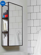 RECTANGLE STORAGE METAL MIRROR