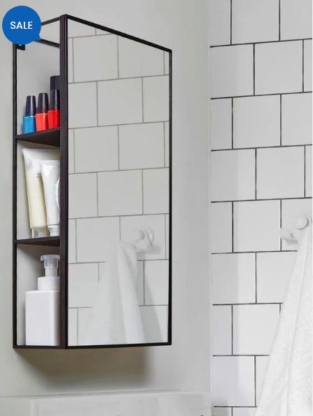 RECTANGLE STORAGE METAL MIRROR