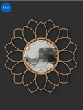 ROUND PETAL DECORATIVE MIRROR