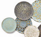 Multicolor wall plates Metal Wall Art