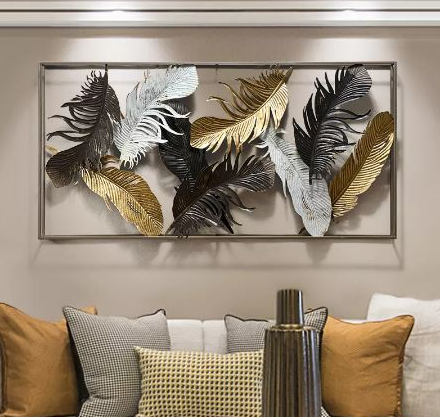 Metal Leaves Wall Frame