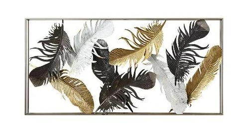 Metal Leaves Wall Frame