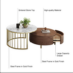 Stainless Steel with Engineered Wood center Coffee