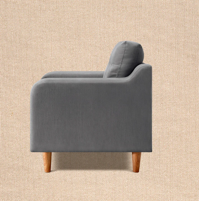 Ease Plus Grey Fabric 1 seater sofa