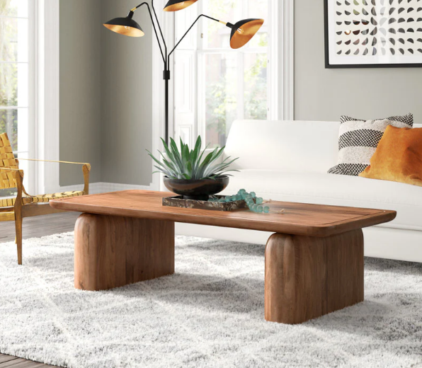 Nelson Solid Wood Sled Coffee Table