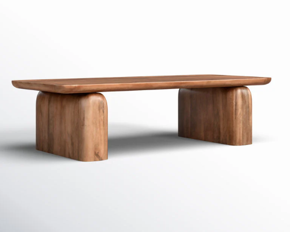 Nelson Solid Wood Sled Coffee Table