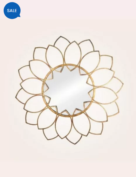 ROUND PETAL DECORATIVE MIRROR