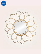 ROUND PETAL DECORATIVE MIRROR
