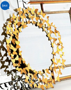 GOLDEN CHARMING BUTTERFLY MIRROR