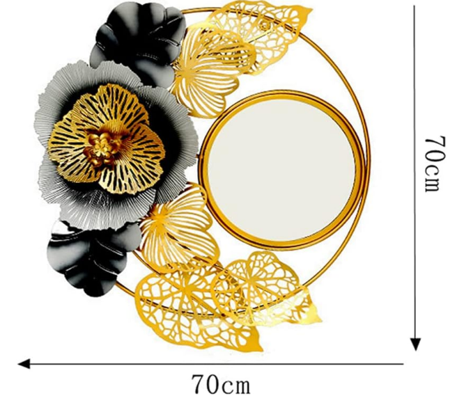 Wall M, Iron Metal Mirrors Ready To Hang Wall Decorations