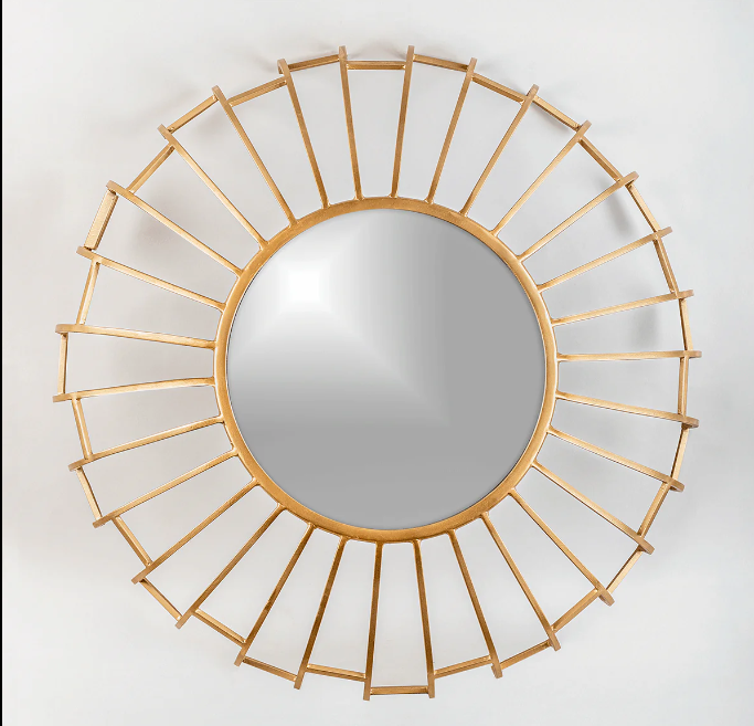 Linda Golden Spokes Decorative mirror for living room