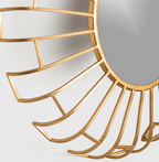 Linda Golden Spokes Decorative mirror for living room