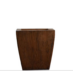 Square Tapered Wood Grain Planter
