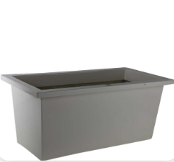 Light Gray Modern Rectangle Planter