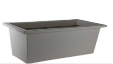 Light Gray Modern Rectangle Planter