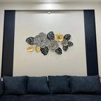 Modern Wall Sculpture Decor Flower Abstract Metal Wall Art