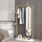 Korsa Clothes hanger with Floor mirror and marble base