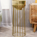 Gold Metal Planter