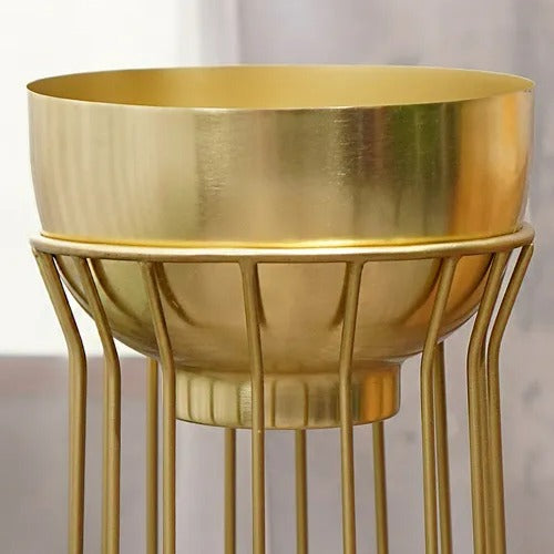 Gold Metal Planter