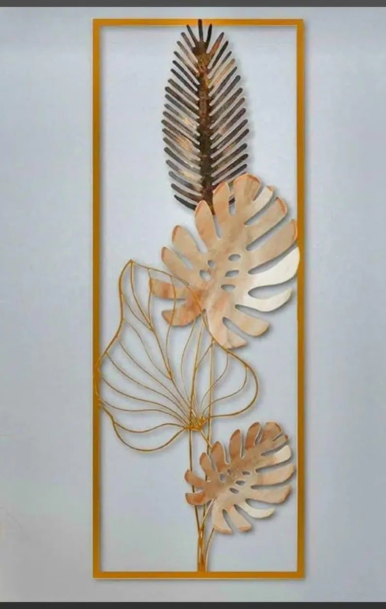 Modern Flower Metal Wall Art, Home & Office Decor, Restaurant, Cafe, Livingroom