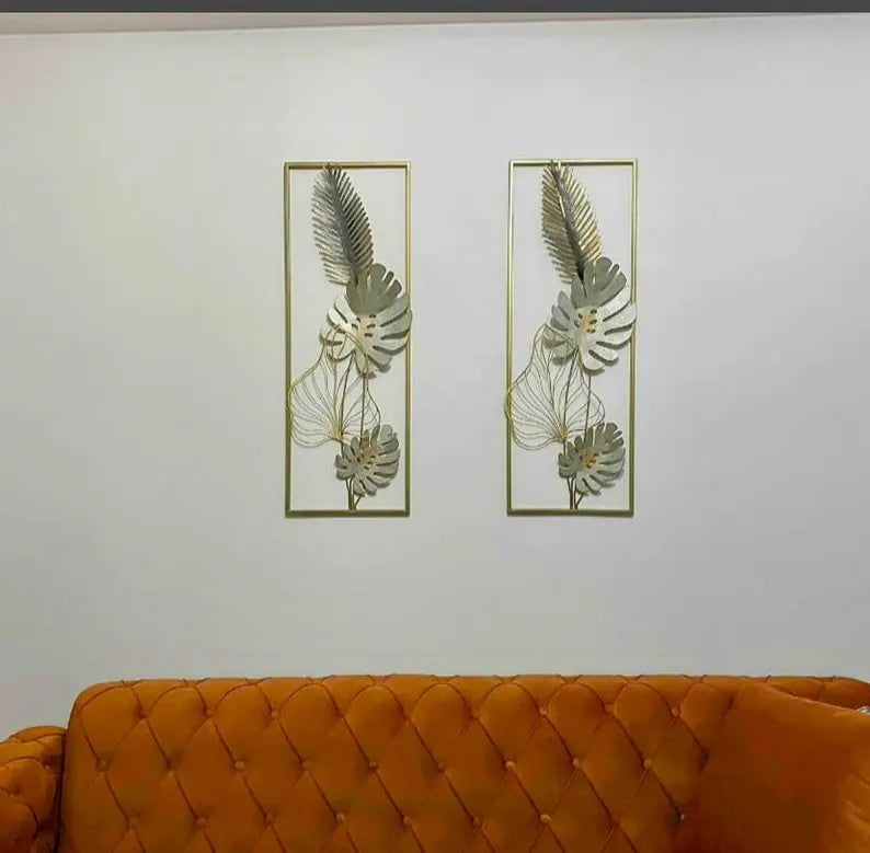 Modern Flower Metal Wall Art, Home & Office Decor, Restaurant, Cafe, Livingroom