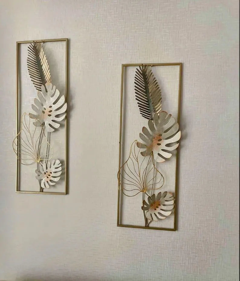 Modern Flower Metal Wall Art, Home & Office Decor, Restaurant, Cafe, Livingroom