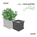 Regal Series Decorative Square Planters – Weather-Resistant Luxury Pots