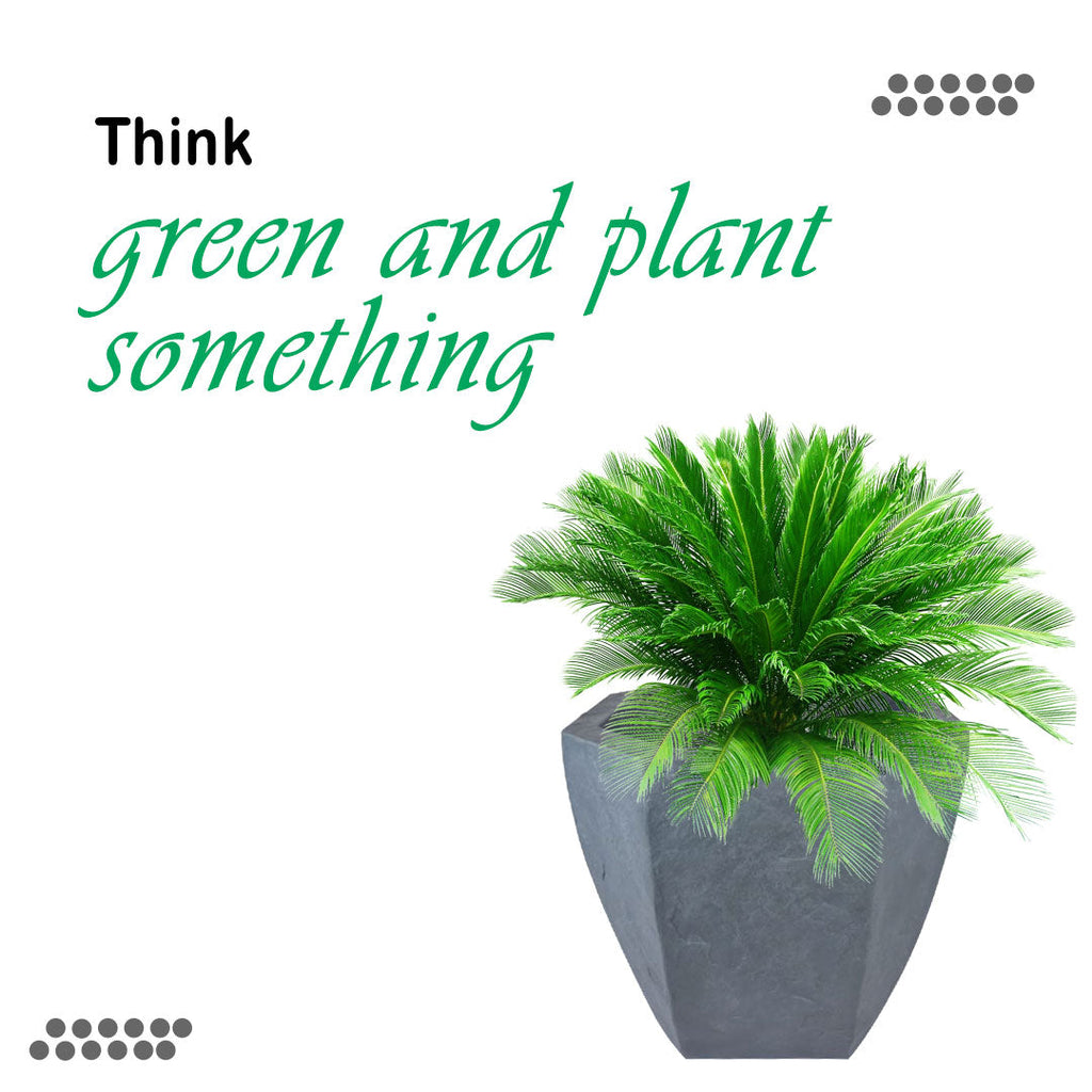 Textured Gray Planter