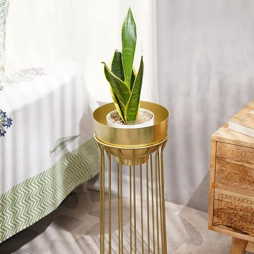 Gold Metal Planter